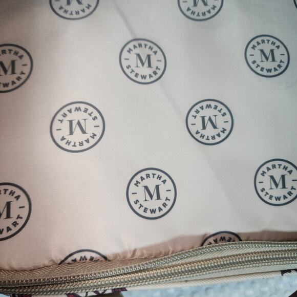 MARTHA STEWART EUC CARRY MAKEUP JEWELRY BOX BAG TRAVEL NAG - Picture 5 of 10